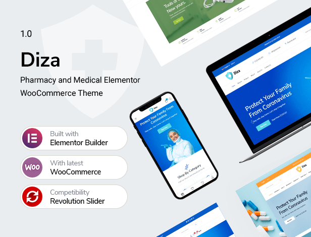 Diza - Cửa hàng dược phẩm Elementor WooCommerce Theme - 5