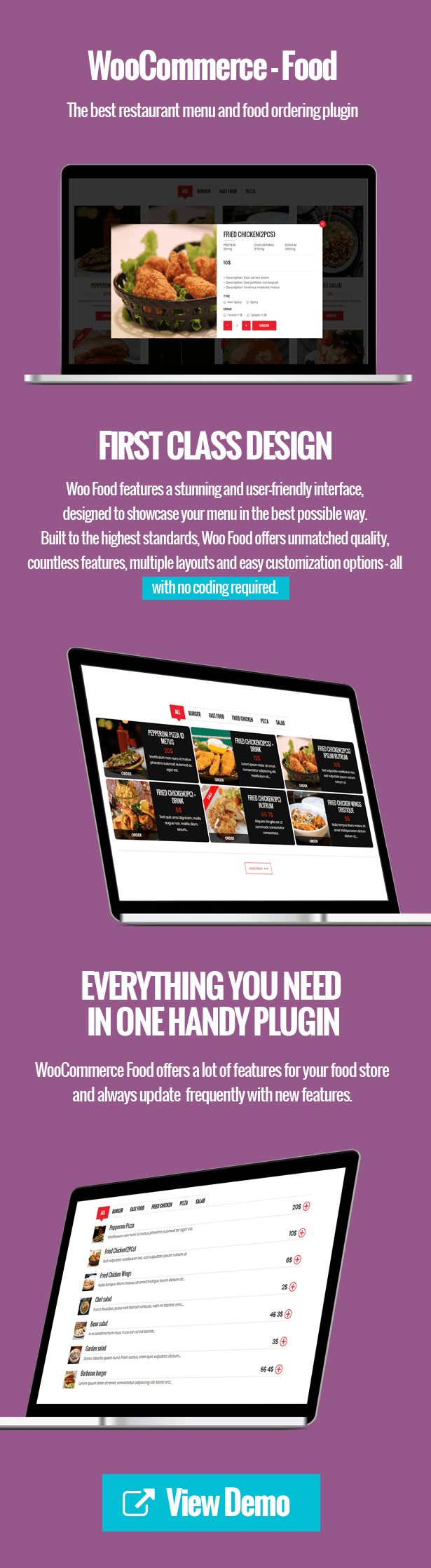 WooCommerce Đồ ăn - Thực đơn nhà hàng & Đặt đồ ăn - 1