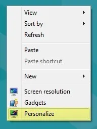 cá nhân hóa windows 8