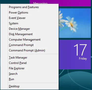 phím tắt windows 8