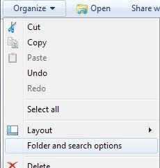 Ẩn tệp và thư mục trong Windows (Dễ bị tấn công) 2 tùy chọn thư mục và tìm kiếm