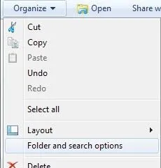 Ẩn tệp và thư mục trong Windows (Dễ bị tấn công) 2 tùy chọn thư mục và tìm kiếm