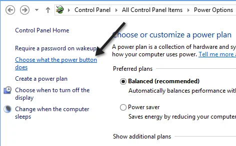 tùy chọn năng lượng
