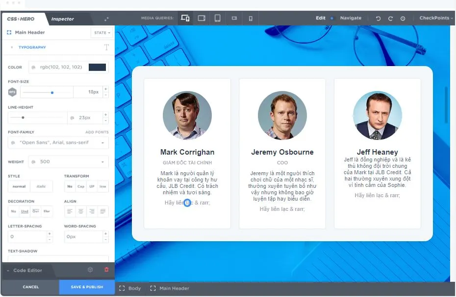 CSS Hero Visual CSS Editor