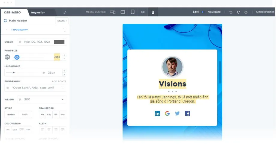 CSS Hero Visual CSS Editor 3