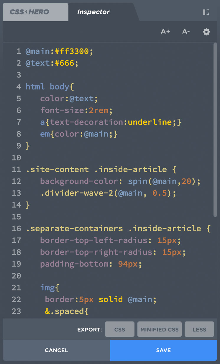 CSS Hero Visual CSS Editor 8