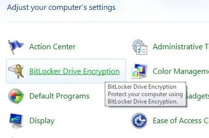 mã hóa ổ bitlocker