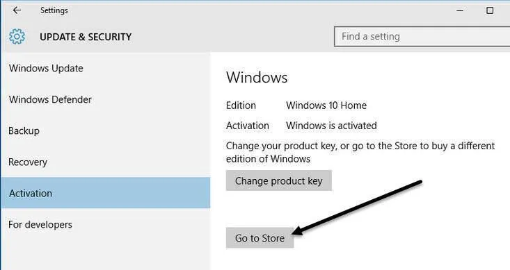 đi đến cửa hàng