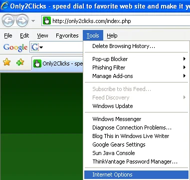 tùy chọn internet