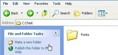 thư mục để ẩn