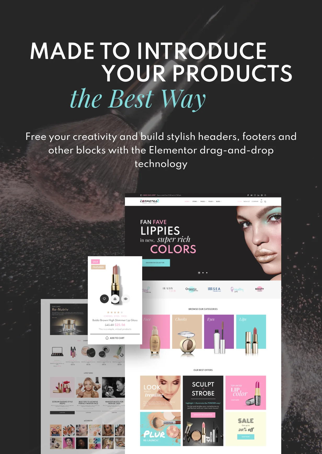 Cosmetro v4.0.6 NULLED - Cosmetics Store Elementor WooCommerce Theme