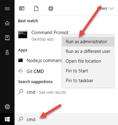 Đăng nhập với tư cách Quản trị viên trong Windows 10