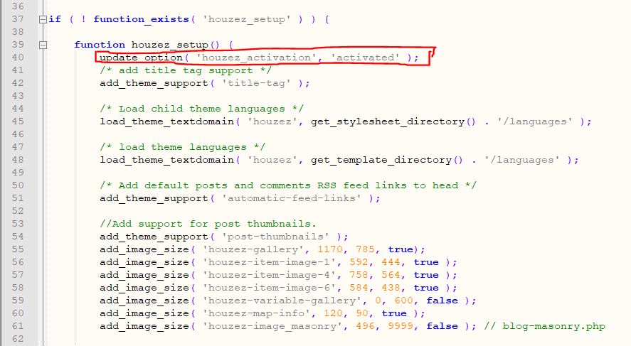 Fix license Houzez