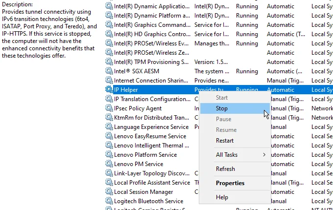 Iphlpsvc trong Windows 10 là gì (Và nó có an toàn không?) 2 Iphlpsvc trong Windows 10 là gì (Và nó có an toàn không?)