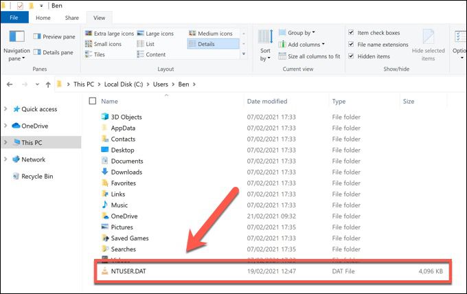 Ntuser.dat trong Windows 10 là gì và nó có thể bị xóa không? 2 Ntuser.dat trong Windows 10 là gì và nó có thể bị xóa không?