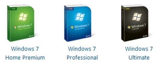 So sánh phiên bản Windows 7 - Home, Professional, Ultimate