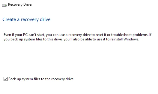 Tạo Ổ đĩa khôi phục USB có thể khởi động trong Windows 8/10