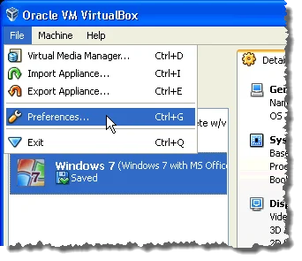 Chọn Tùy chọn từ menu Tệp