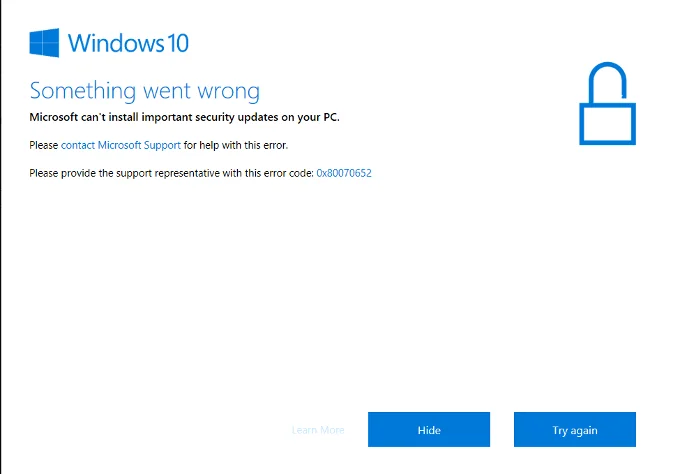 Thông báo lỗi phổ biến nhất trên Windows 10 và cách khắc phục chúng 31 Thông báo lỗi phổ biến nhất trên Windows 10 và cách khắc phục chúng