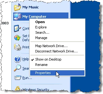 Chọn thuộc tính cho máy tính của tôi