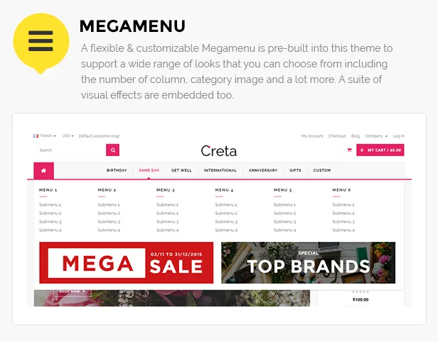 Mẫu magento cửa hàng hoa