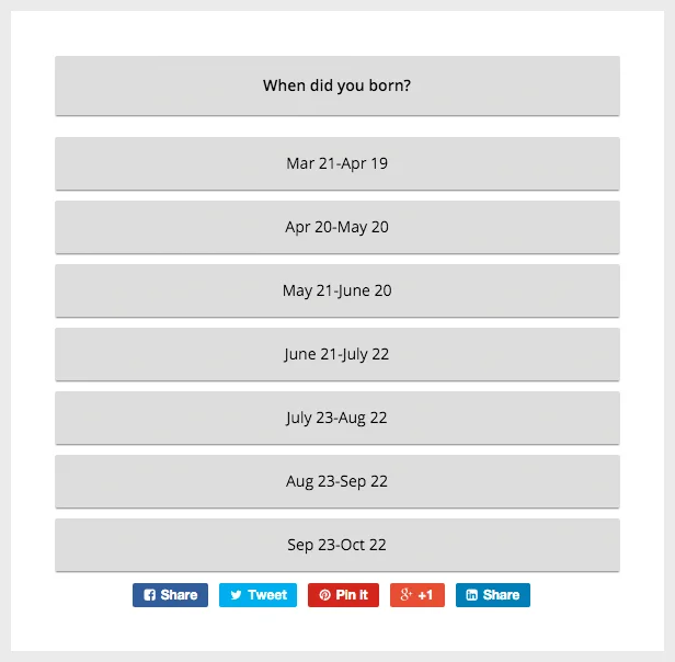 Display Answers as a List Style