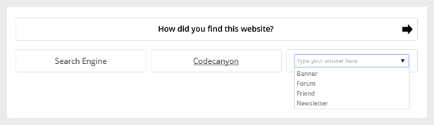 Open Text Answer with Auto Complete Field
