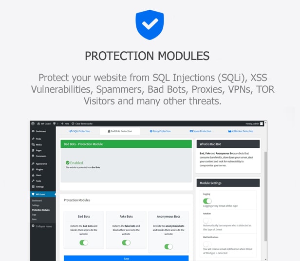 WP Guard - Plugin Bảo mật, Tường lửa & Chống Thư rác cho WordPress - 2