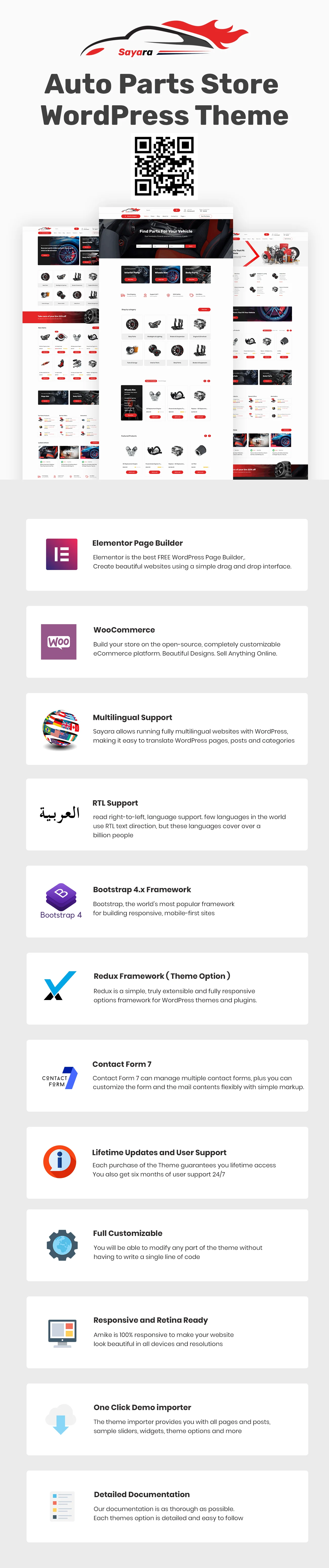 Tải xuống: Sayara - Cửa hàng phụ tùng ô tô WooCommerce WordPress Theme | Chủ đề hay nhất 4 Trang chủ Sayara