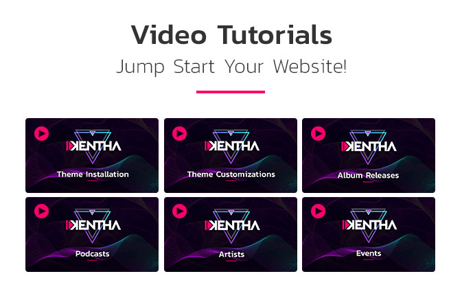 Kentha Music WordPress Theme video hướng dẫn