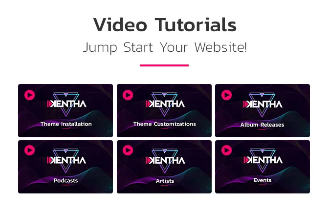 Kentha Music WordPress Theme video hướng dẫn