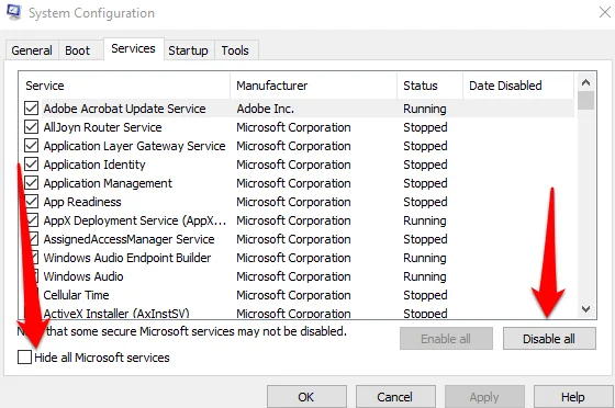 Cách thực hiện khởi động Clean Boot trong Windows 10