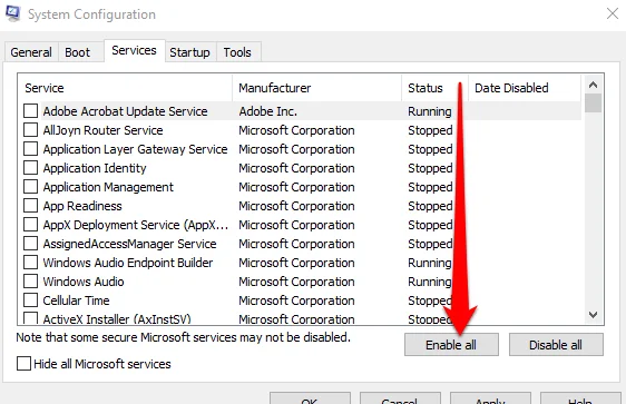 Cách thực hiện khởi động Clean Boot trong Windows 10