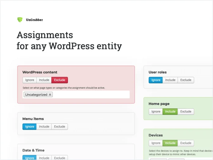 Tải xuống: UnGrabber - Bảo vệ nội dung cho WordPress 4 Bài tập cho bất kỳ thực thể WordPress nào