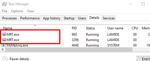 Mrt.exe trong Windows là gì và nó có an toàn không? 10 Mrt.exe trong Windows là gì và nó có an toàn không?