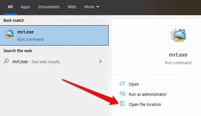 Mrt.exe trong Windows là gì và nó có an toàn không?