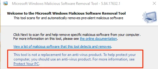 Mrt.exe trong Windows là gì và nó có an toàn không?