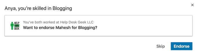 Làm thế nào để chứng thực một người nào đó trên LinkedIn (và được chứng thực)