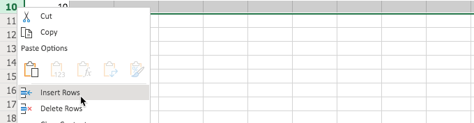 Hướng dẫn cơ bản cách sử dụng Microsoft Excel (Phần 2) 26 Insert Rows
