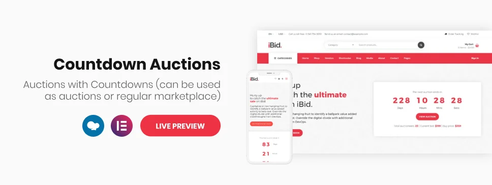 iBid - Đấu giá nhiều nhà cung cấp WooCommerce Theme - 7