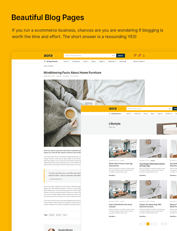 Aora - Nhà & Phong cách sống Elementor WooCommerce Theme - 19