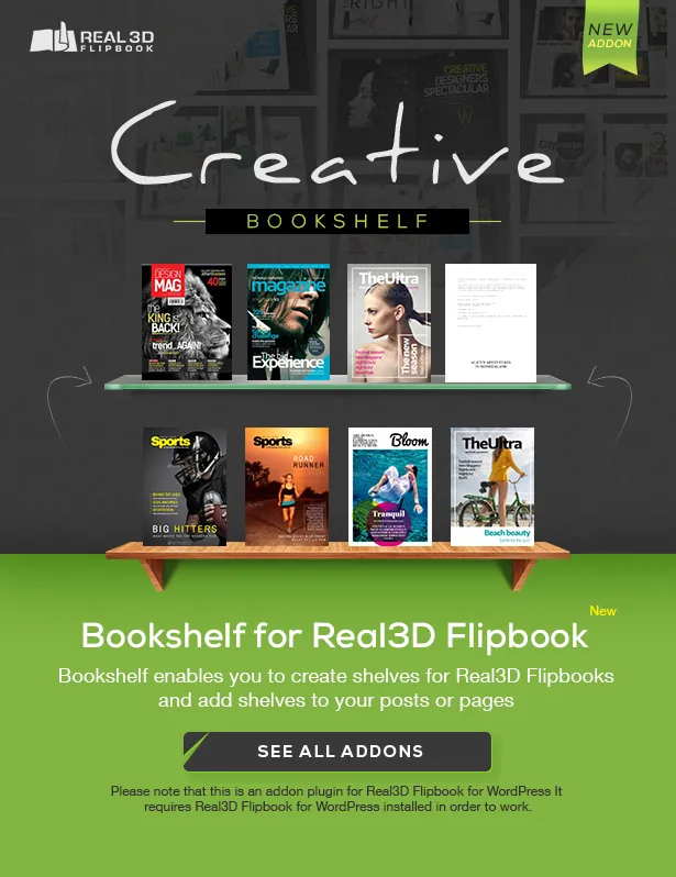 Tải xuống: Real3D FlipBook WordPress Plugin 15 sách lật