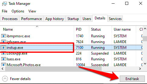 Instup.exe là gì và nó có an toàn không? 14 Instup.exe là gì và nó có an toàn không?