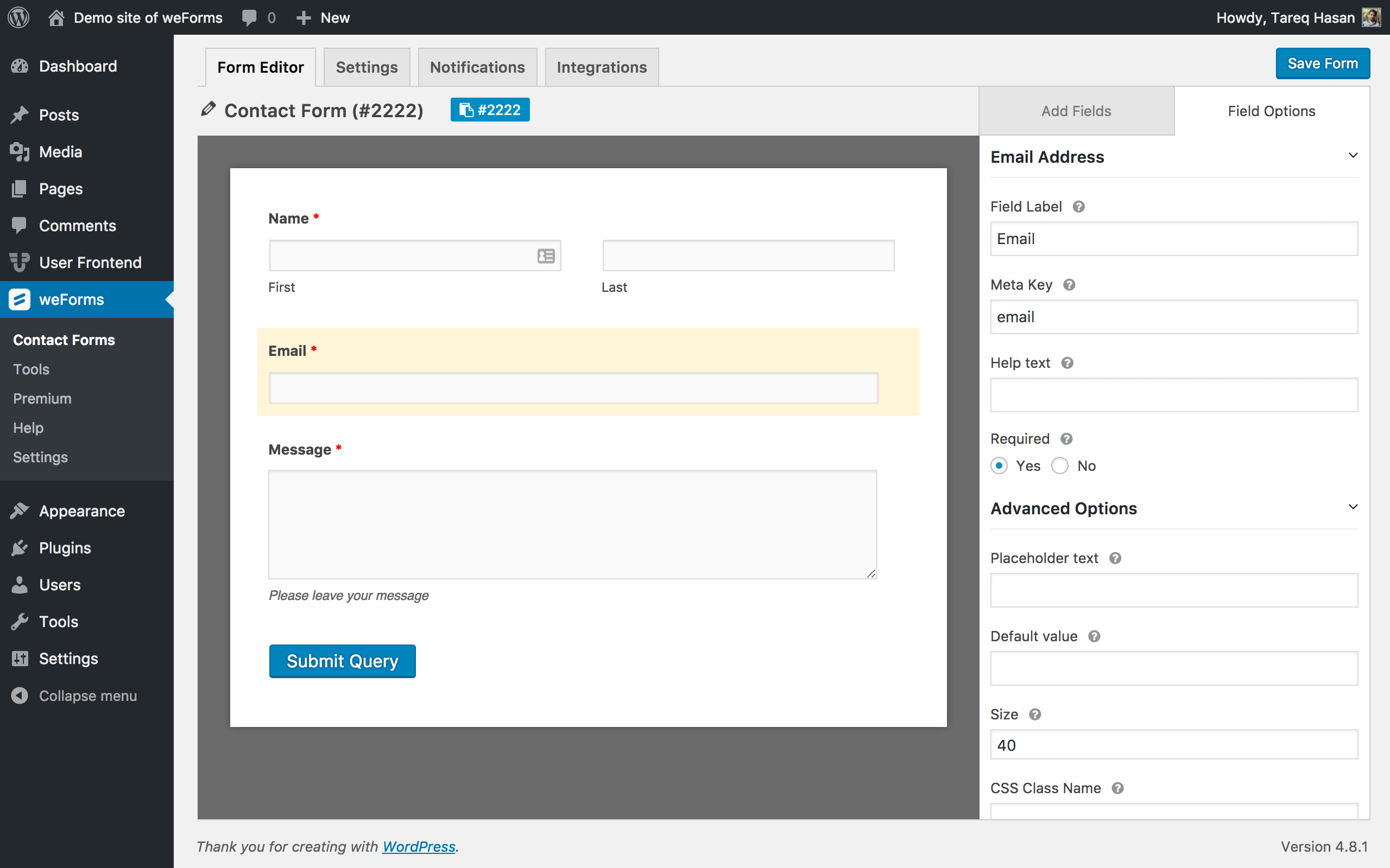 weForms PRO v1.3.17 NULLED - Fastest Contact Form Plugin For WordPress By weDevs