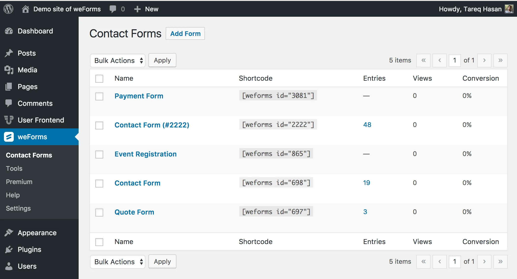 weForms PRO v1.3.17 NULLED - Fastest Contact Form Plugin For WordPress By weDevs