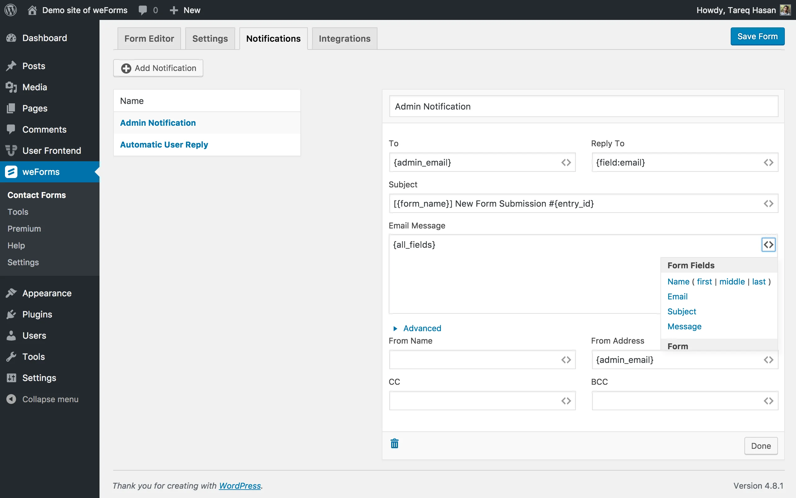 weForms PRO v1.3.17 NULLED - Fastest Contact Form Plugin For WordPress By weDevs