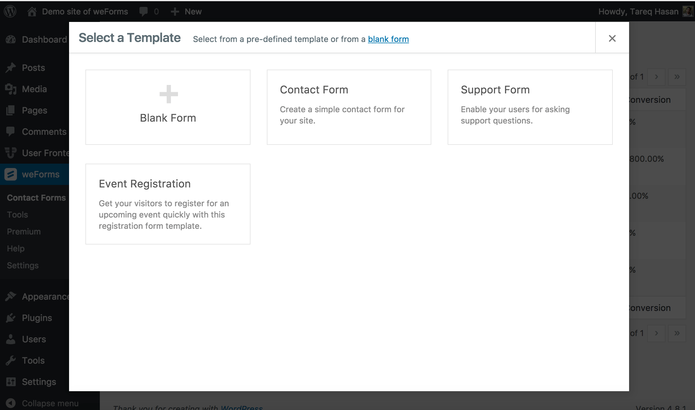 weForms PRO v1.3.17 NULLED - Fastest Contact Form Plugin For WordPress By weDevs