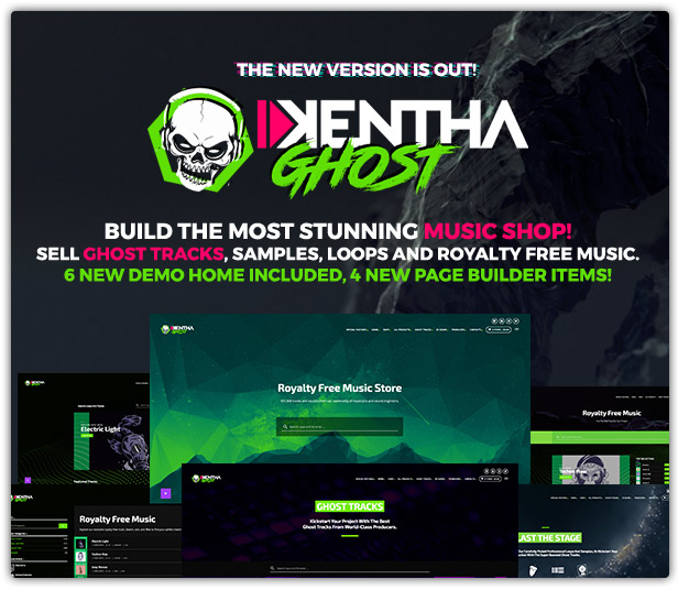 Kentha - Nhạc không ngừng WordPress Theme với Ajax - 1