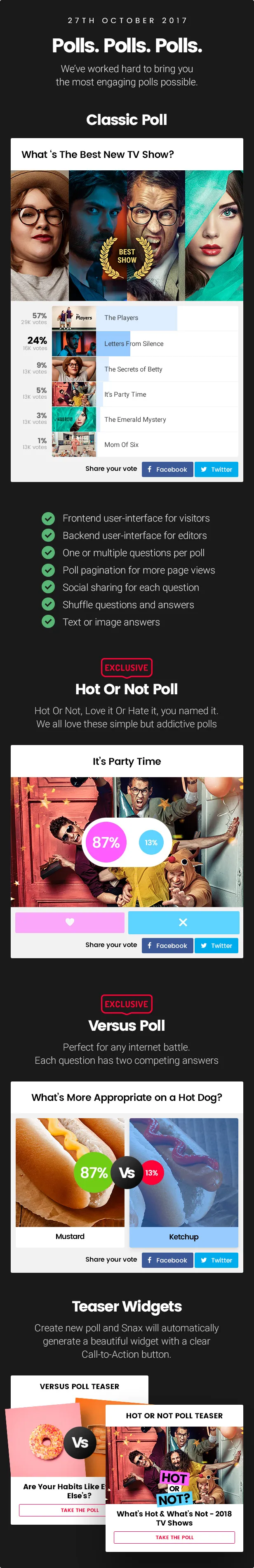 Tải xuống: Snax - Viral Content Builder 1 Snax - Thăm dò ý kiến