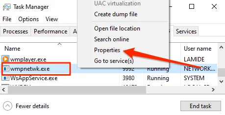 Khắc phục tình trạng sử dụng bộ nhớ và CPU cao của wmpnetwk.exe trong Windows
